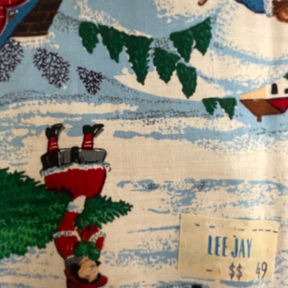 Vintage Christmas Napkins Set of 4 Snowman Carolers Sleigh Ride Holiday NEW NOS - Picture 2 of 6